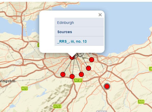 Melrose abbey placedates Edinburgh zoom